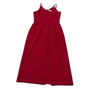 DRESS THE POPULATION red midi dress